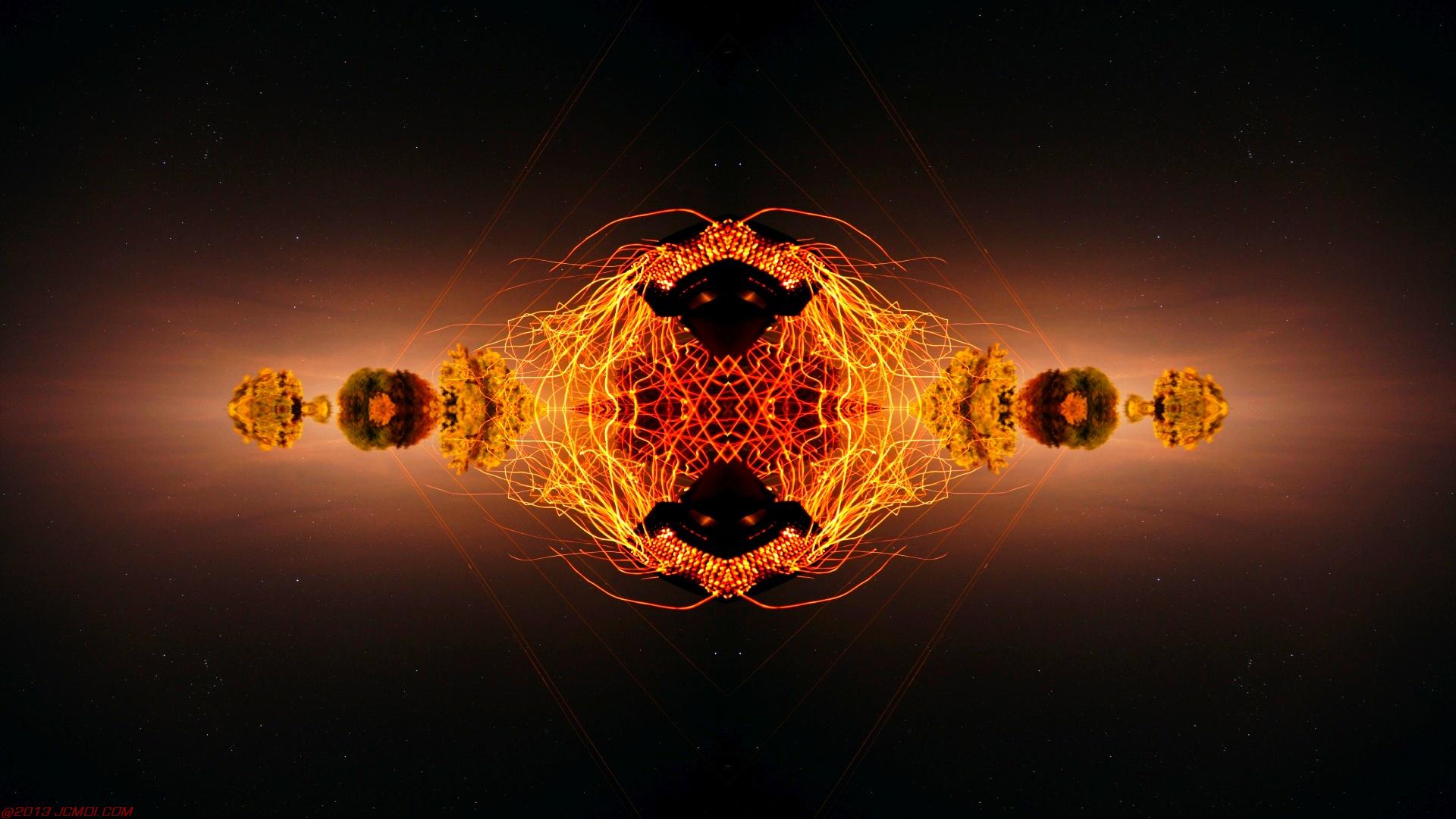 Chimney Sparks Abstract Artwork Timelapse Still Images